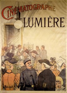 海报广告&39;Cinematographe Lumiere&39;，1896年